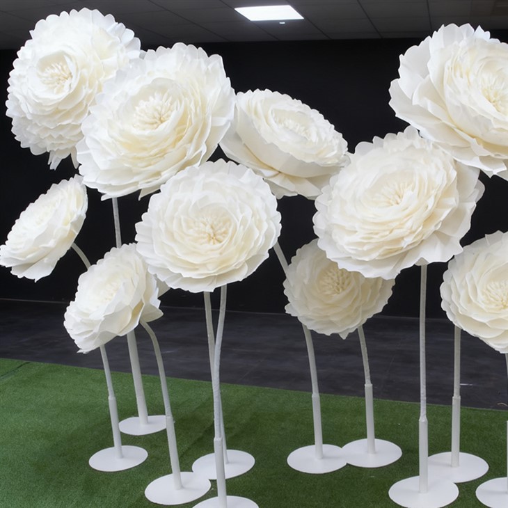 White Large Paper Flowers factory